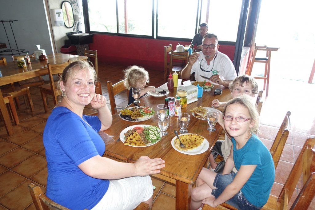 Local food at a "Soda" with driver